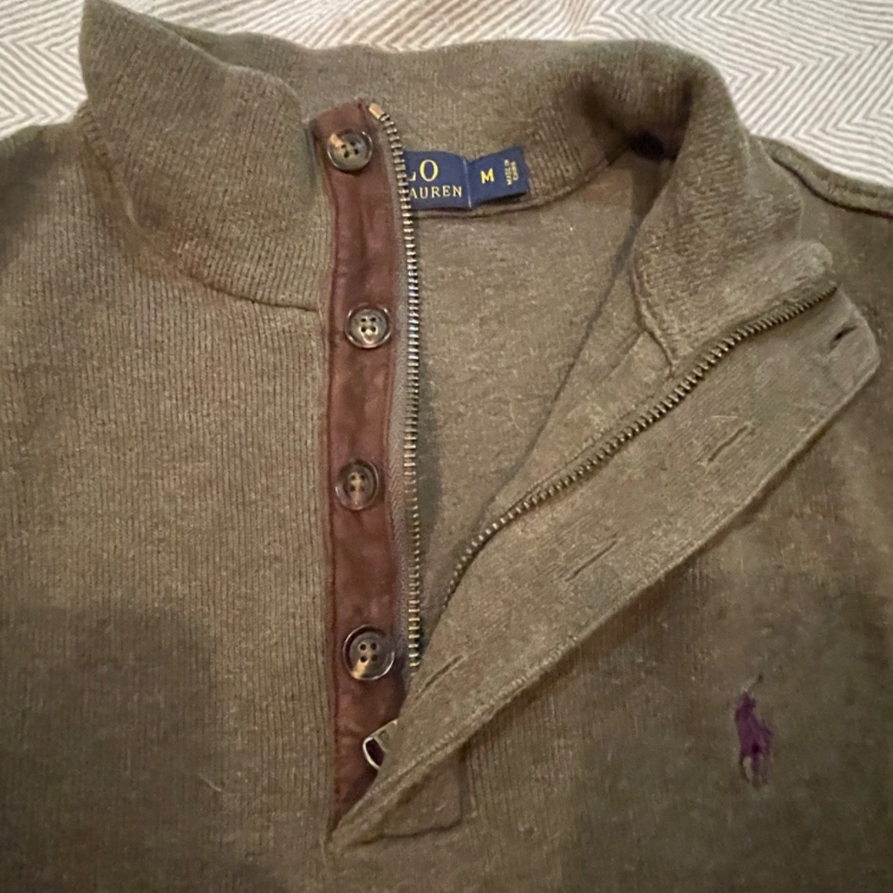 Mens Polo Quarter Zip